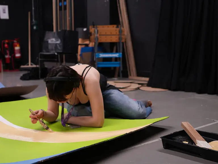 Painting the set
